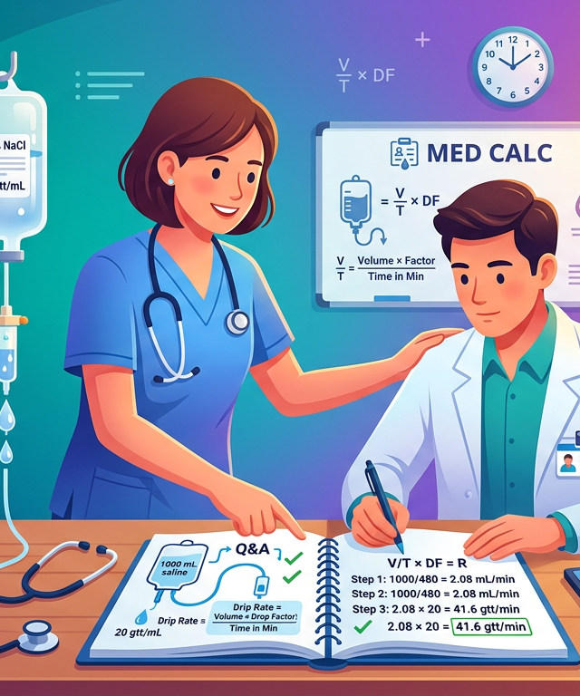 Drip Rate Calculation Practice Questions with Answers