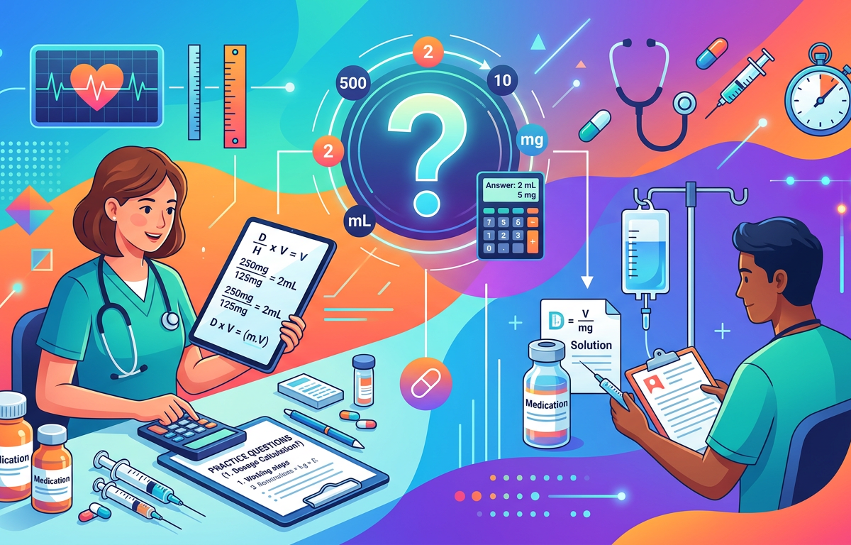 Dosage Calculation Word Problems Practice Questions with Answers