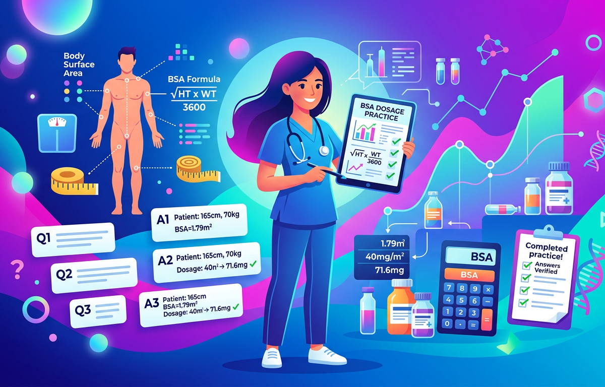 Body Surface Area-Based Dosage Calculations Practice Questions with Answers