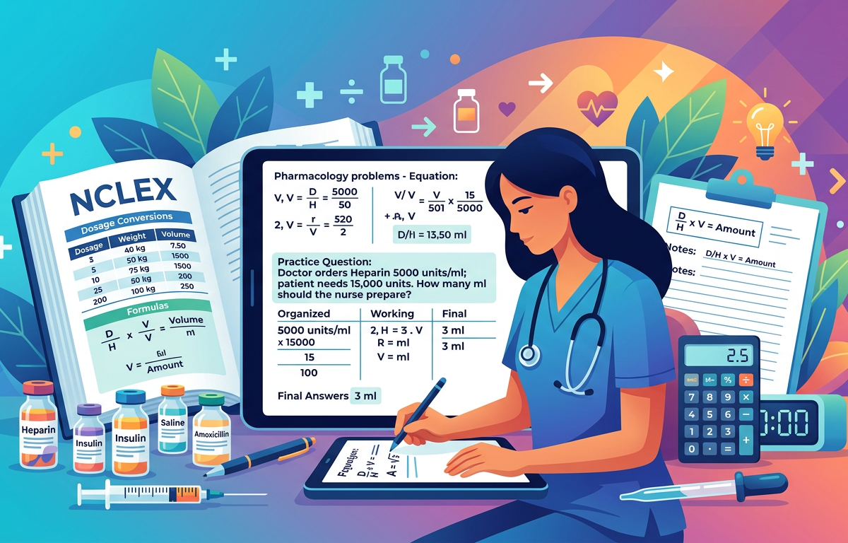 Easy NCLEX Dosage Calculation Practice Questions
