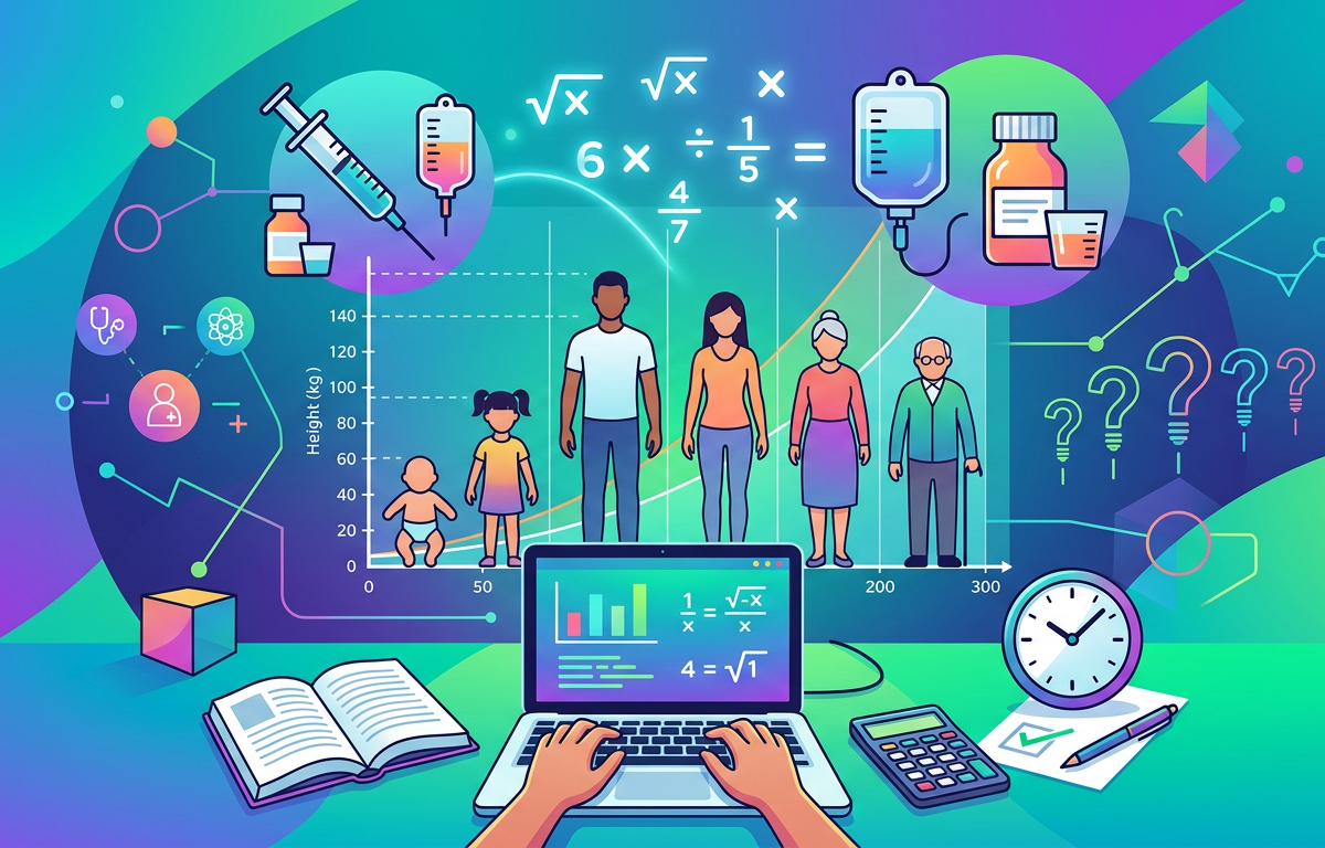 Easy Body Surface Area-Based Dosage Calculations Practice Questions