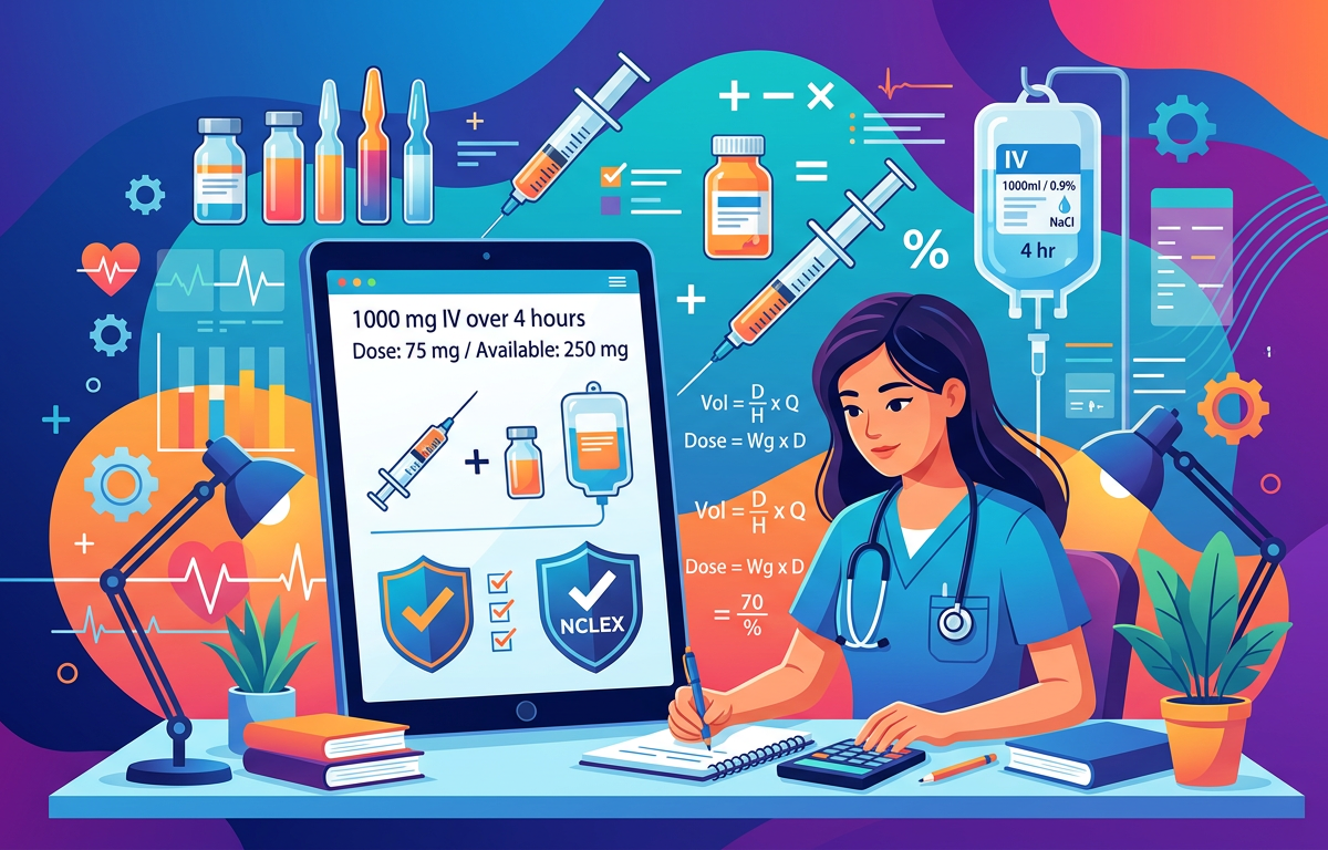 Medium NCLEX Dosage Calculation Practice Questions