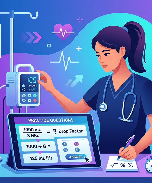 Medium IV Flow Rate Practice Questions