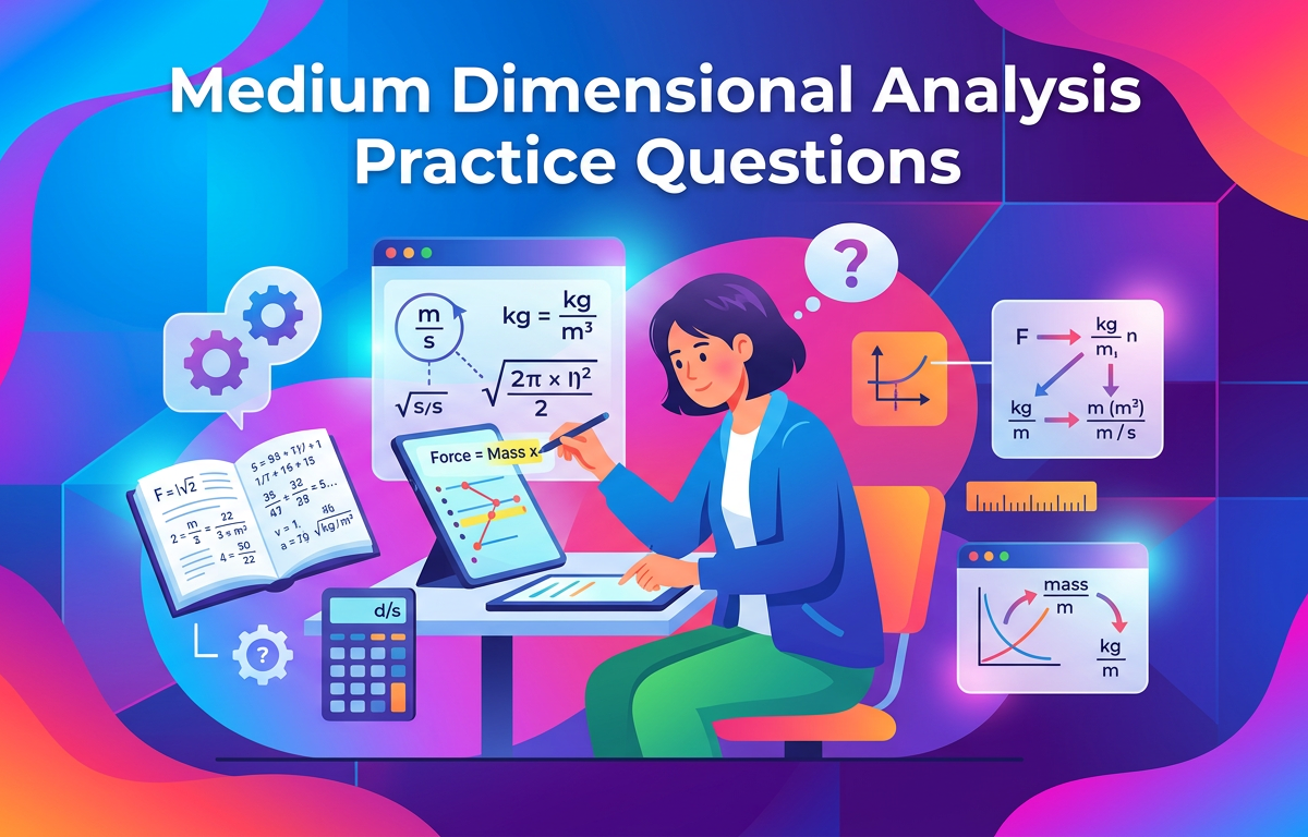 Medium Dimensional Analysis Practice Questions