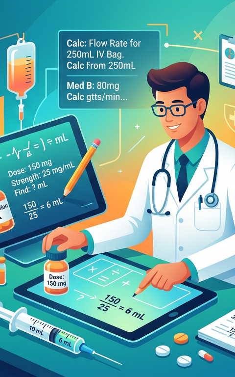 Medium Dosage Calculation Word Problems Practice Questions