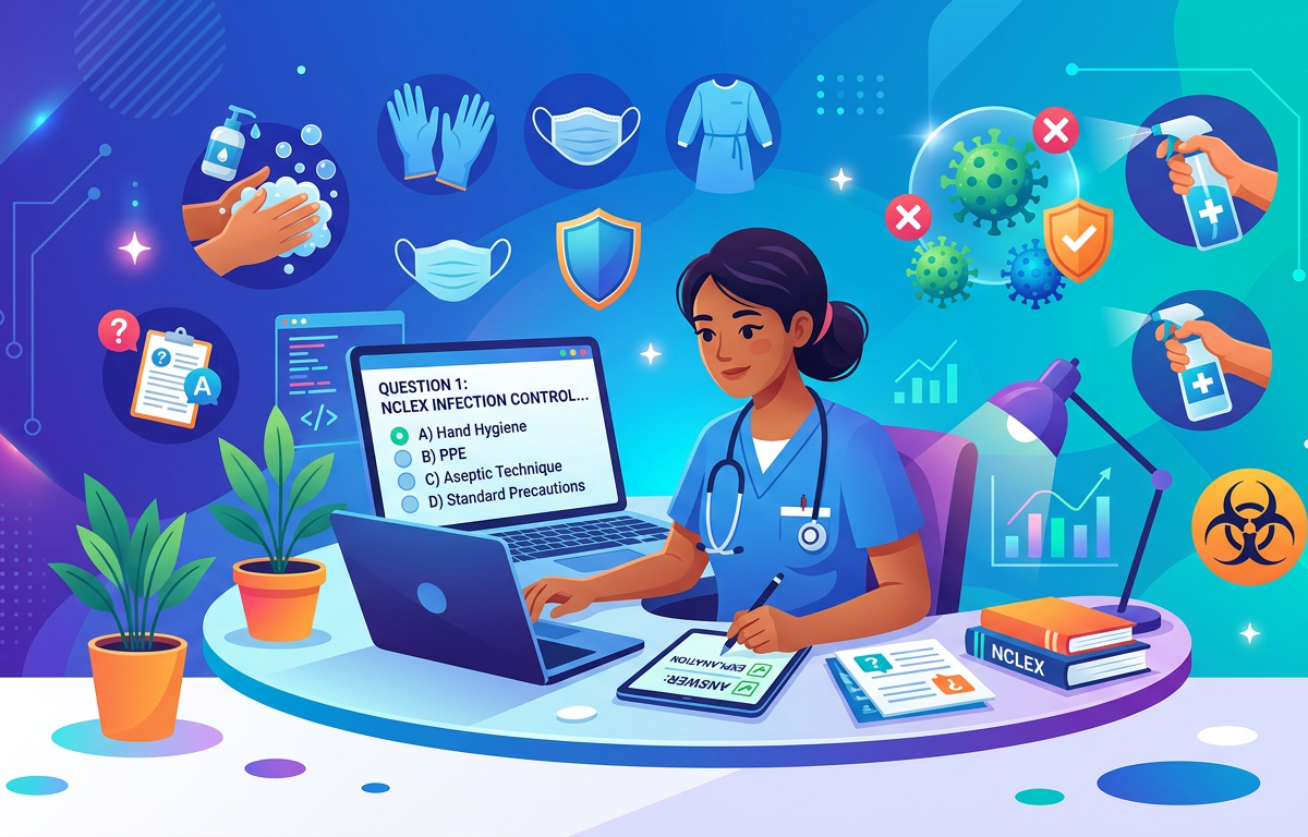 NCLEX Infection Control Practice Questions with Answers