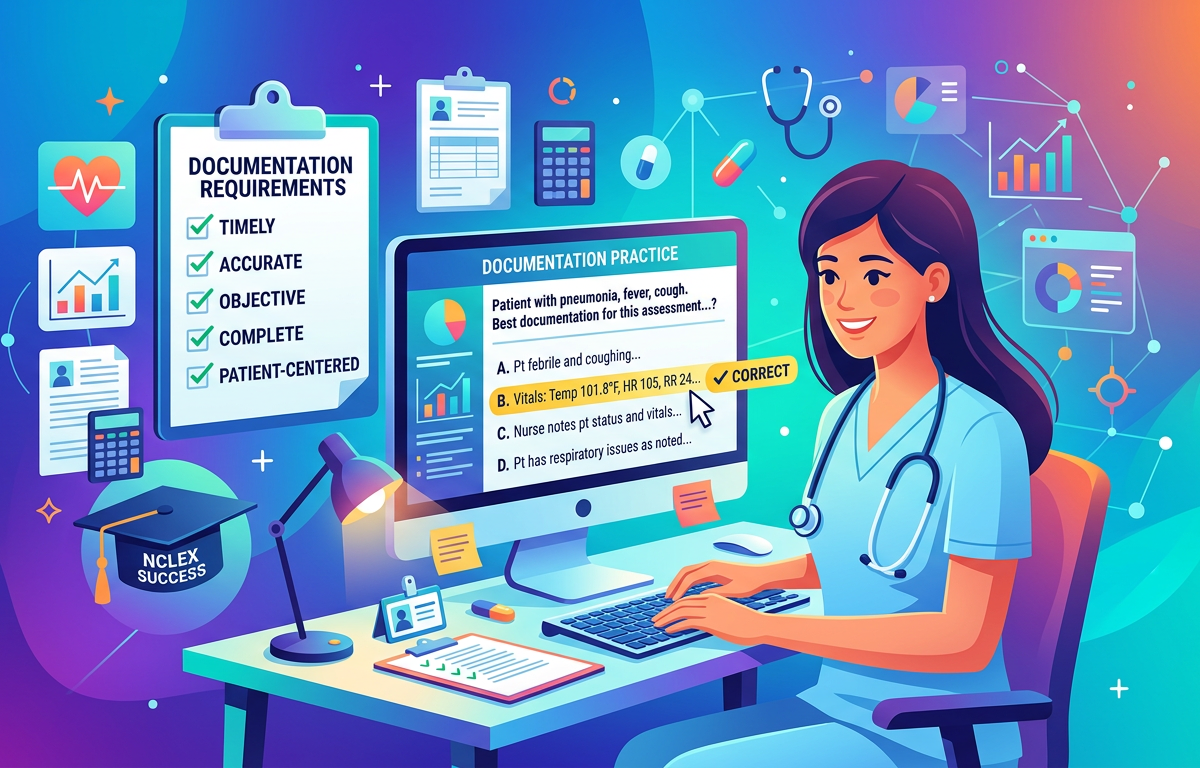 NCLEX Documentation Practice Questions with Answers
