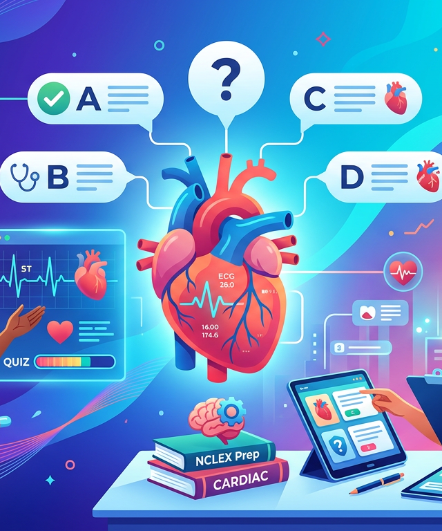 NCLEX Cardiac Practice Questions with Answers