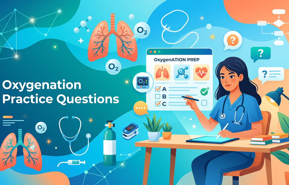 Easy NCLEX Oxygenation Practice Questions