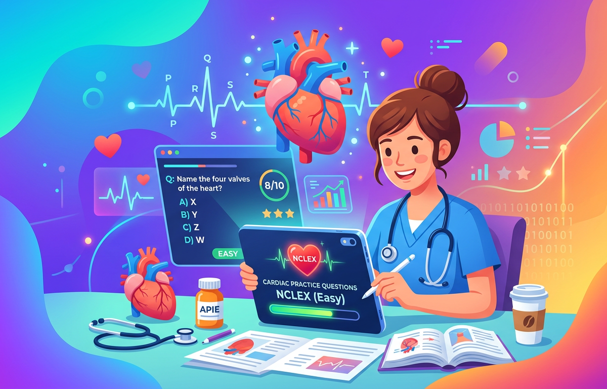 Easy NCLEX Cardiac Practice Questions