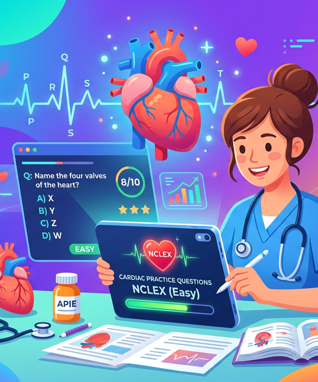 Easy NCLEX Cardiac Practice Questions