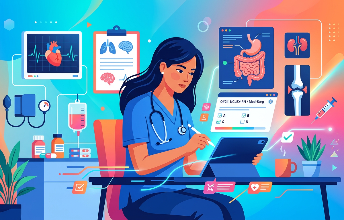 Medium NCLEX Med Surg Practice Questions