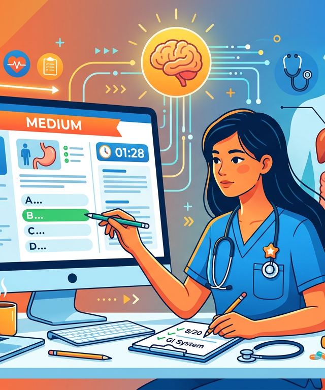Medium NCLEX GI Practice Questions