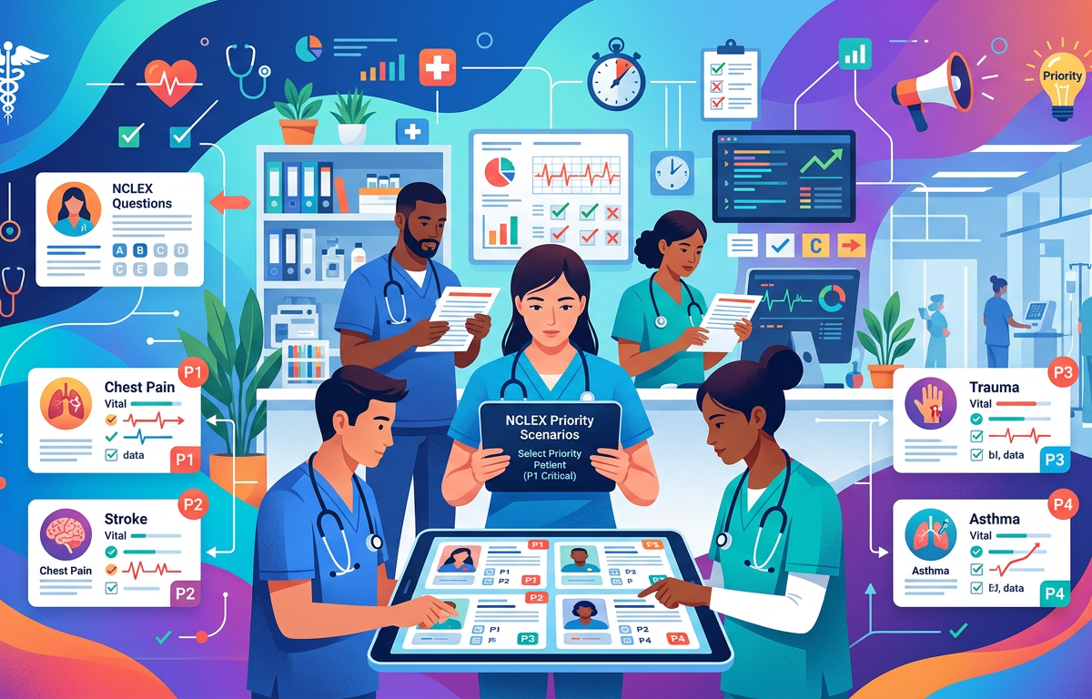 NCLEX Priority Patient Practice Questions with Answers