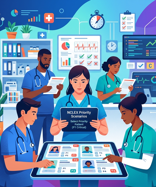 NCLEX Priority Patient Practice Questions with Answers