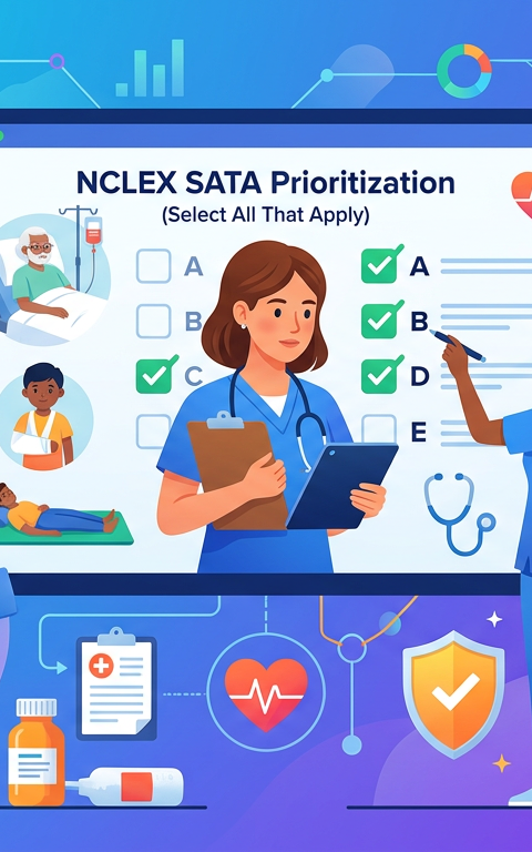 NCLEX SATA Prioritization Practice Questions with Answers