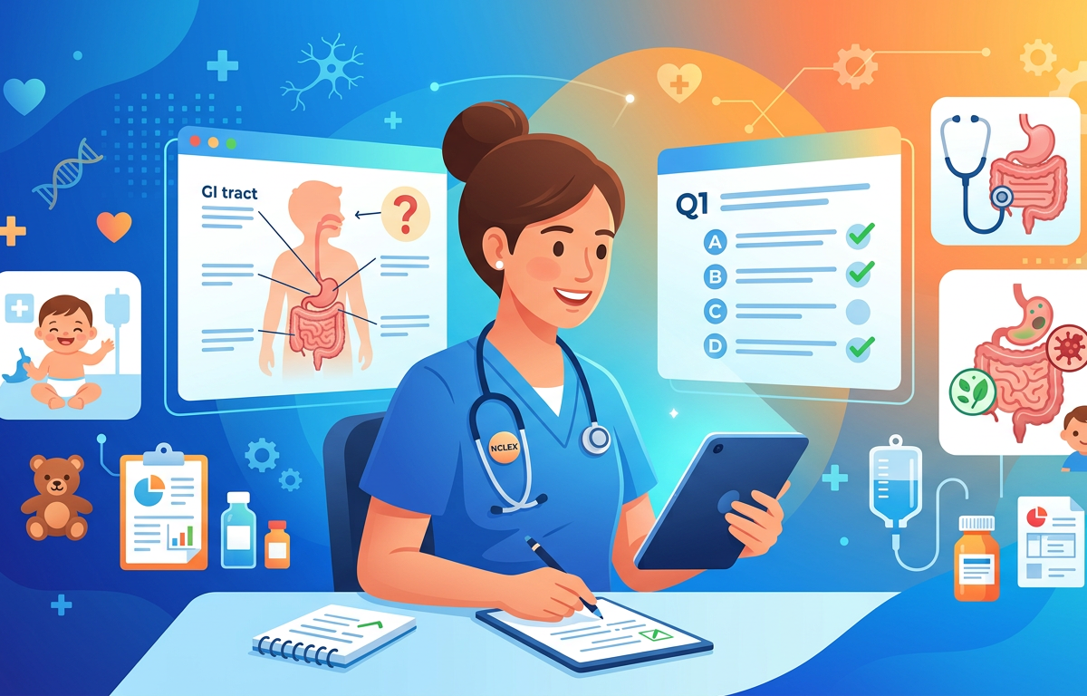 NCLEX Pediatric GI Practice Questions with Answers
