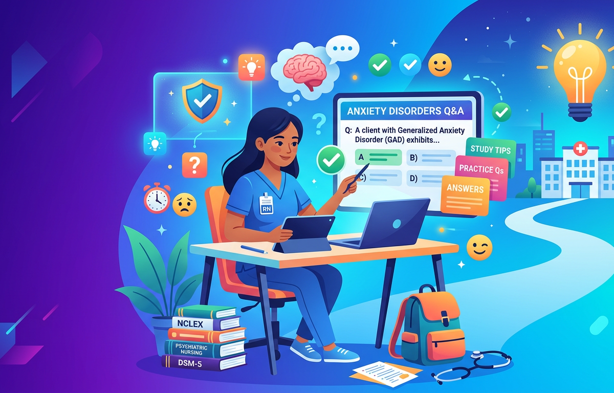 NCLEX Anxiety Disorder Practice Questions with Answers
