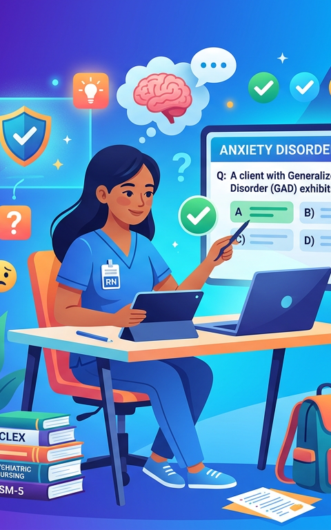 NCLEX Anxiety Disorder Practice Questions with Answers