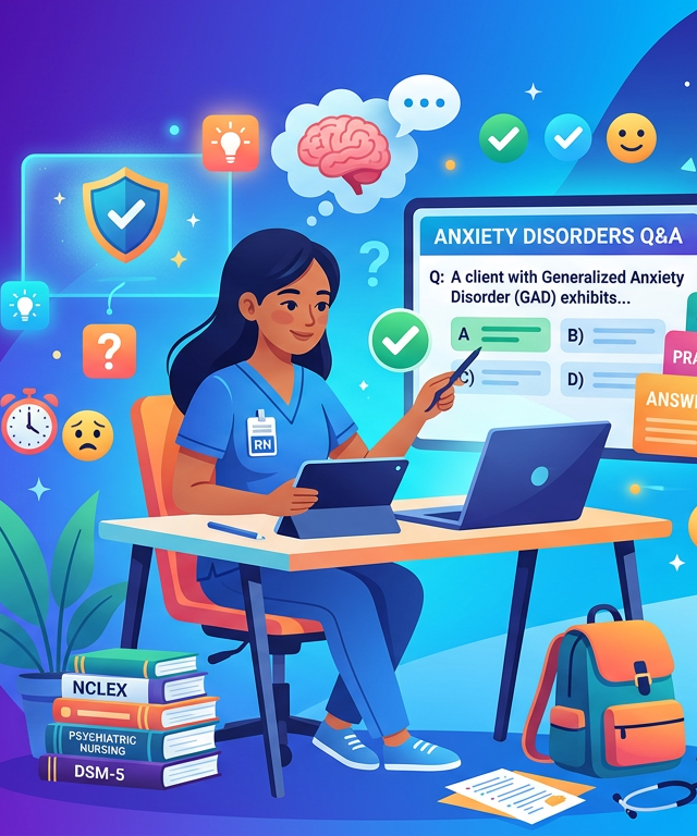 NCLEX Anxiety Disorder Practice Questions with Answers