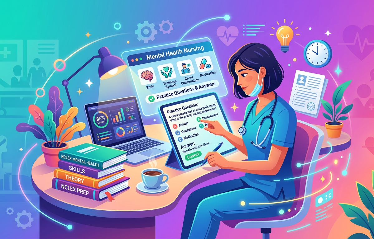 NCLEX Mental Health Exam Practice Questions with Answers