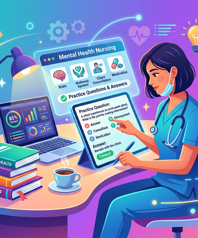 NCLEX Mental Health Exam Practice Questions with Answers
