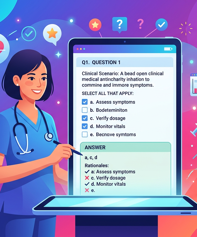 NCLEX Mixed SATA Practice Questions with Answers