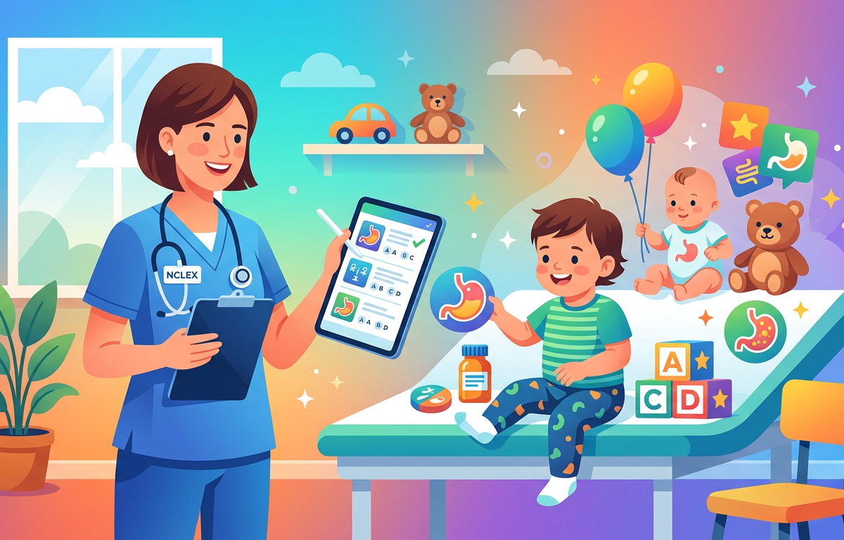 Easy NCLEX Pediatric GI Practice Questions