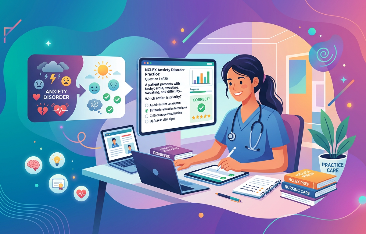 Easy NCLEX Anxiety Disorder Practice Questions