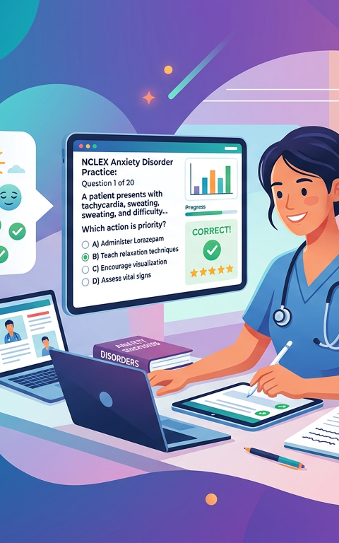 Easy NCLEX Anxiety Disorder Practice Questions