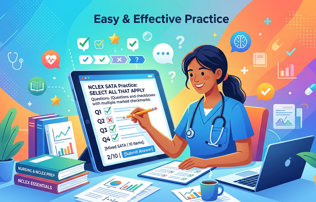 Easy NCLEX Mixed SATA Practice Questions
