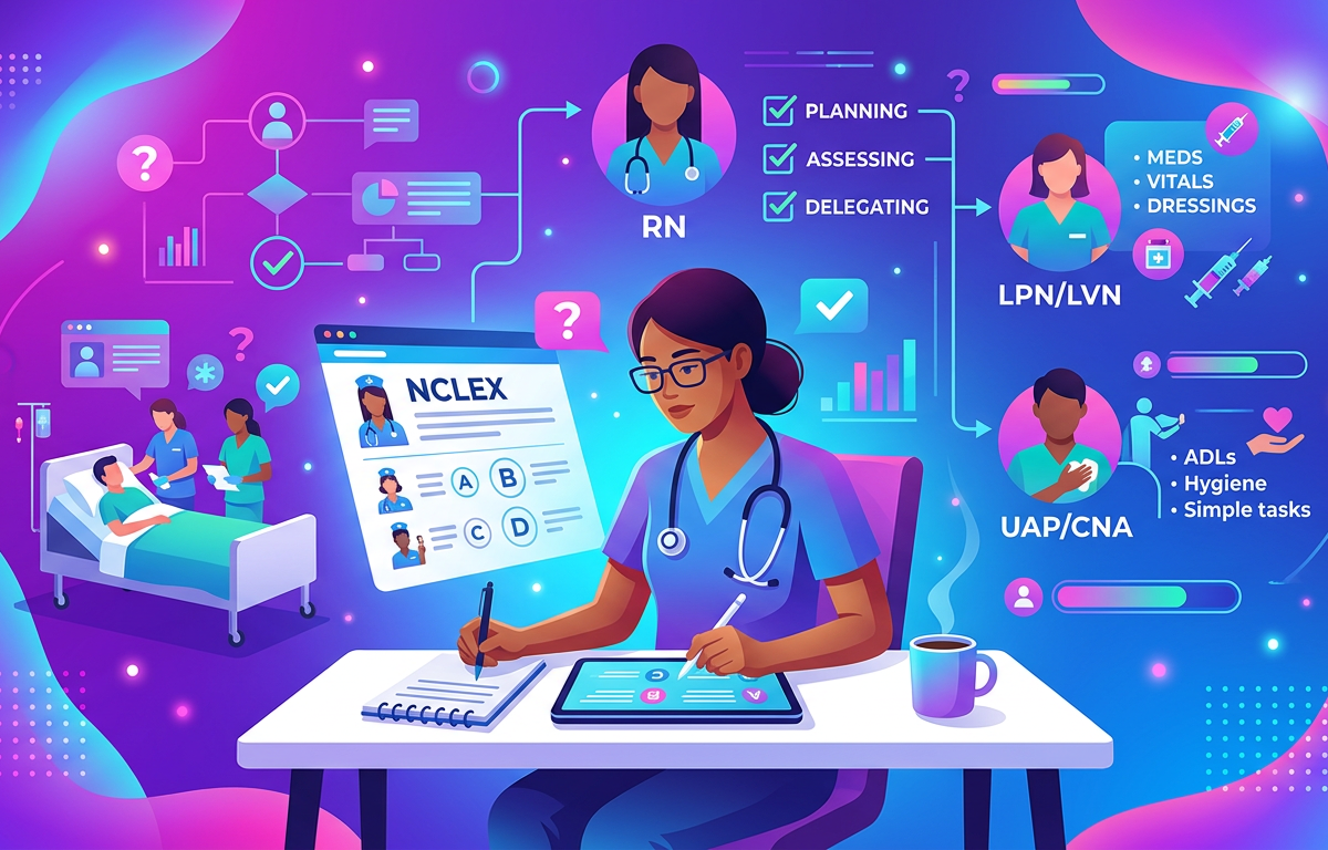 Medium NCLEX Delegation Practice Questions