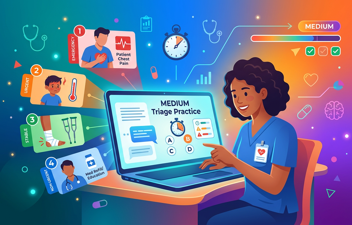 Medium NCLEX Triage Practice Questions
