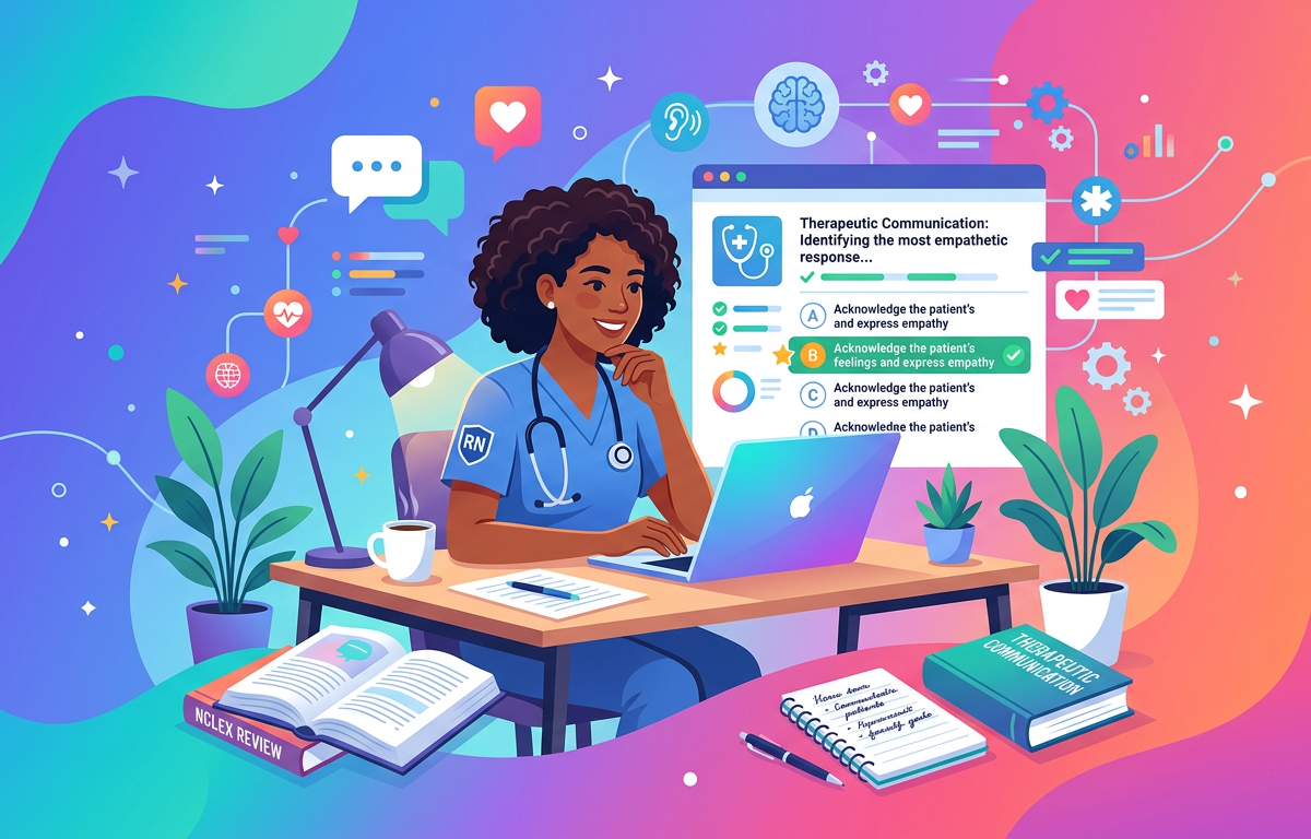 Medium NCLEX Therapeutic Communication Practice Questions