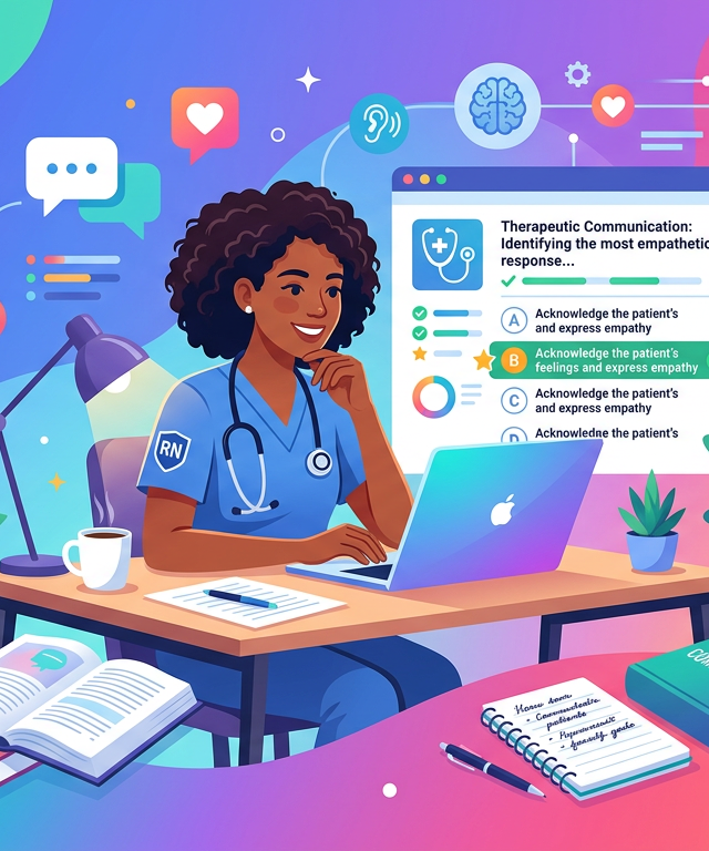 Medium NCLEX Therapeutic Communication Practice Questions
