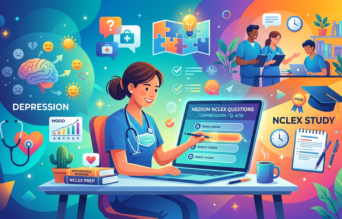 Medium NCLEX Depression Practice Questions