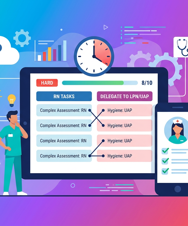 Hard NCLEX Delegation Practice Questions