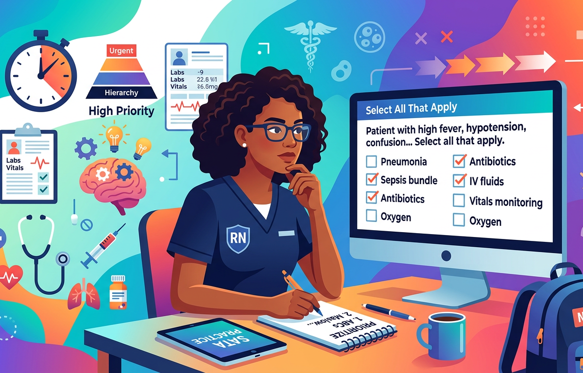Hard NCLEX SATA Prioritization Practice Questions