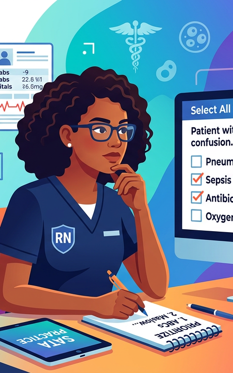 Hard NCLEX SATA Prioritization Practice Questions