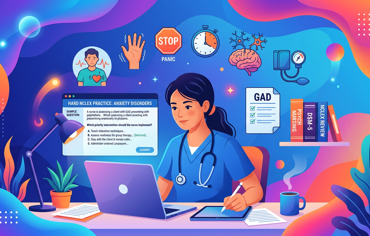 Hard NCLEX Anxiety Disorder Practice Questions