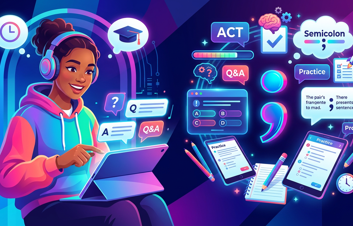 Easy ACT Semicolon Practice Questions