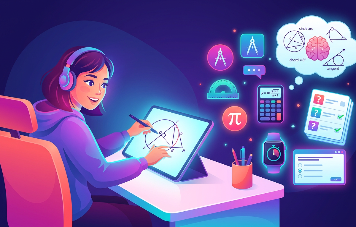 Easy GRE Circle Questions Practice Questions