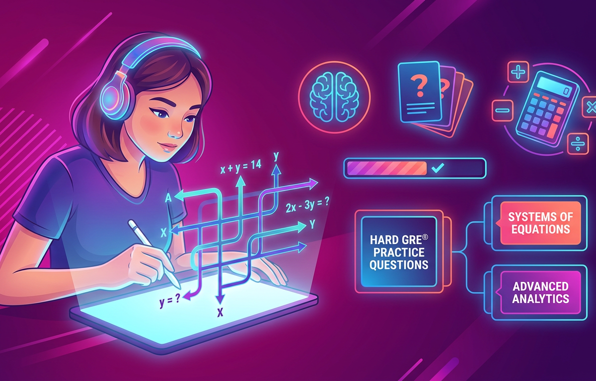 Hard GRE Systems of Equations Questions Practice Questions