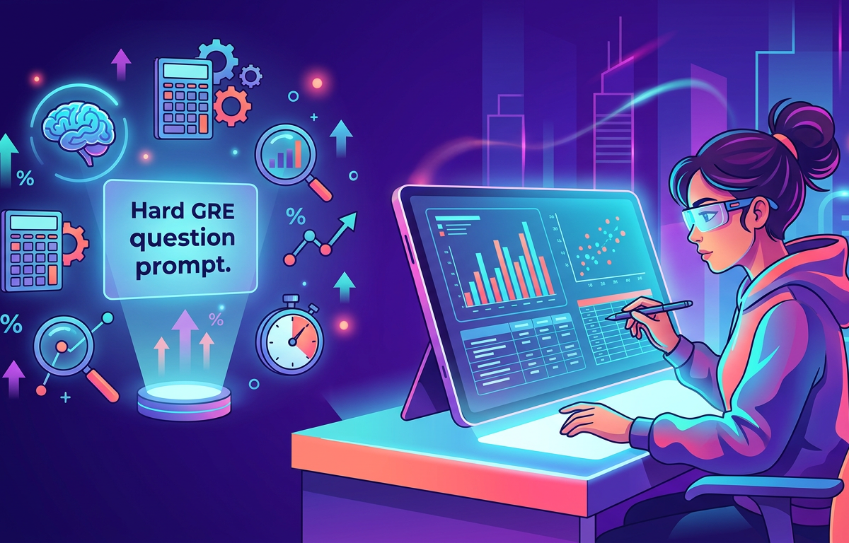 Hard GRE Data Analysis Exam Questions Practice Questions