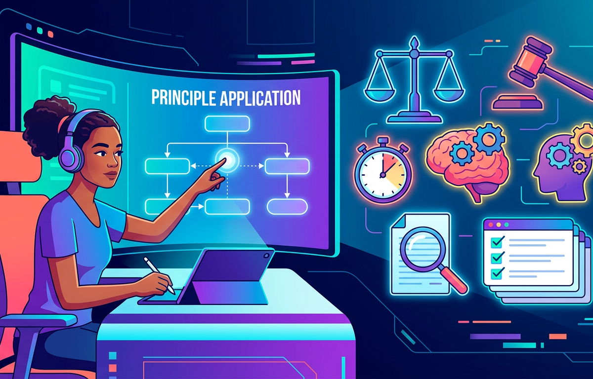 Medium LSAT Principle Application Questions Practice Questions